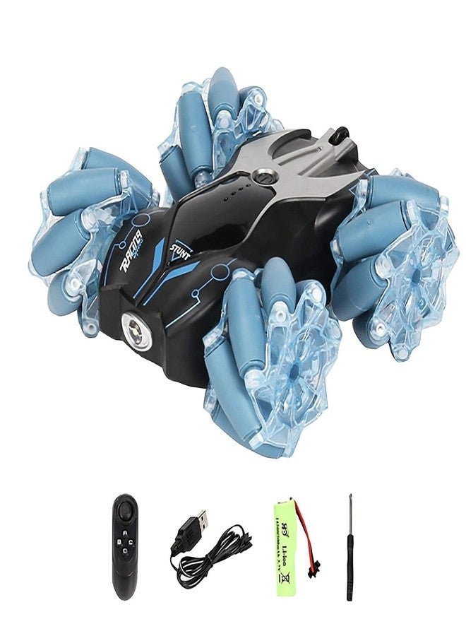 RahiGlow RC Stunt Car 2.4Ghz 4WD Remote Control 1:24 360 Degree Flip Drift Deformation Twisting with Music LED Light Rechargeable High Speed Off Road Crawler Stunt Racing Intruder Toy Gift for Kids - Image 5